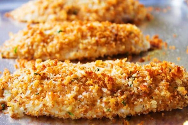 Parmesan Crusted Walleye, homemade and freshly served