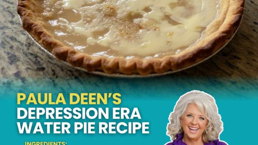 Paula Deen’s Depression Era Water Pie, homemade and freshly served
