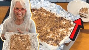 Paula Deen’s Frozen Banana Split, homemade and freshly served