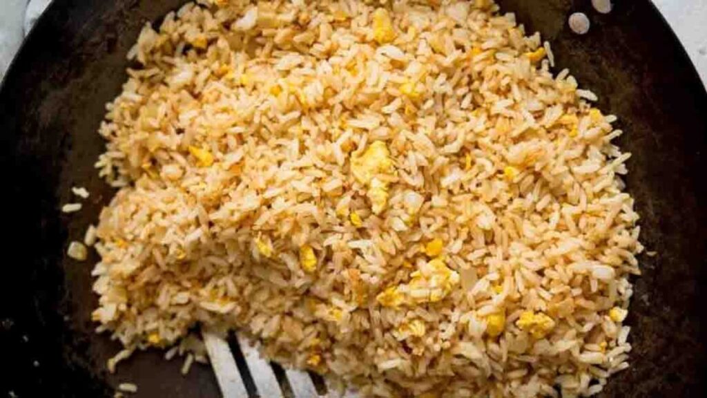 Perfect Egg Fried Rice, homemade and freshly served