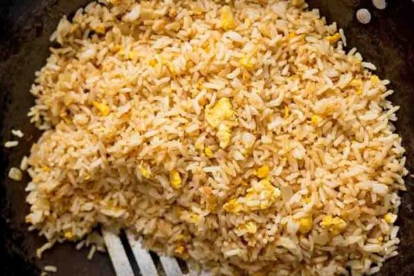 Perfect Egg Fried Rice, homemade and freshly served