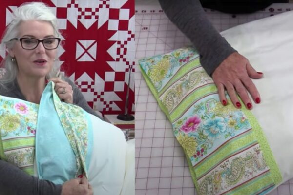 Finished How to Sew a Pillow Case with a Flap, a completed DIY project