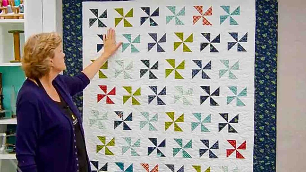 Finished Pinwheel Party Quilt, a completed DIY project
