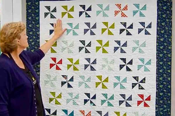 Finished Pinwheel Party Quilt, a completed DIY project