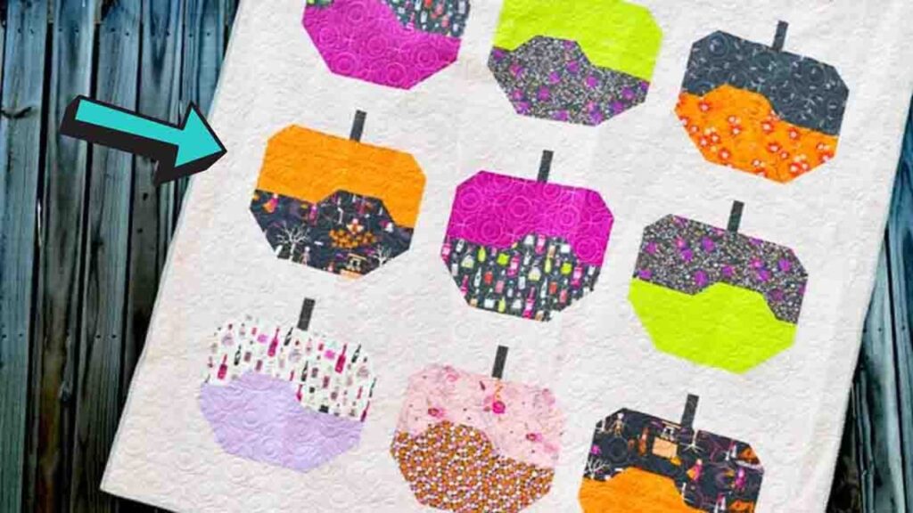 Poison Apple Fat Quarter Quilt Pattern, homemade and freshly served