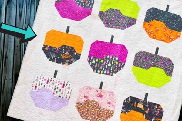Poison Apple Fat Quarter Quilt Pattern, homemade and freshly served
