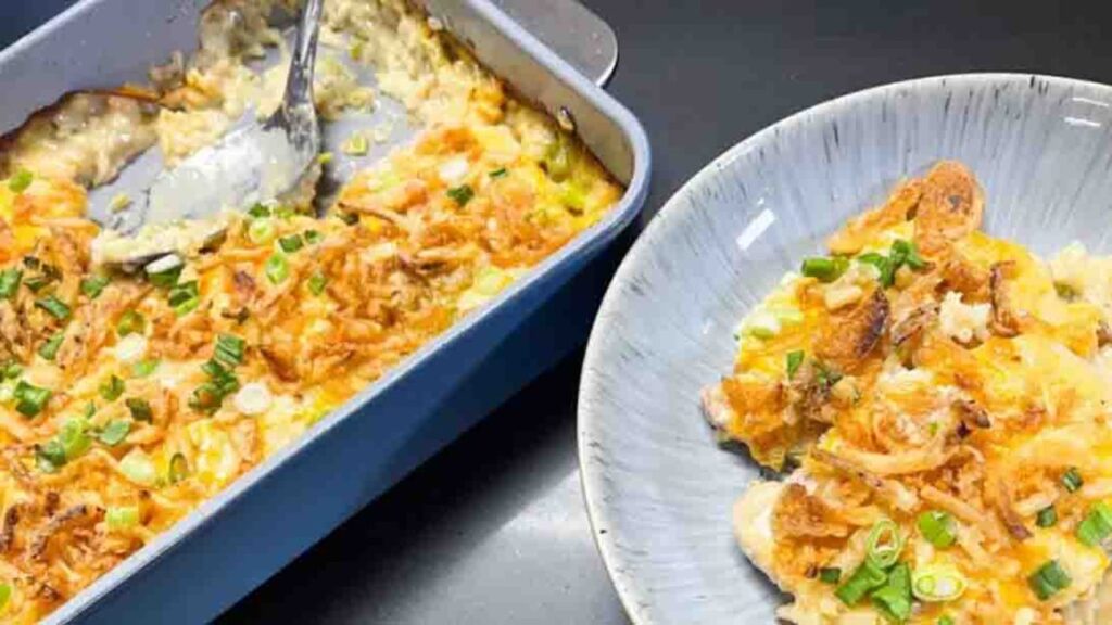 Pork Chops & Rice Casserole, homemade and freshly served