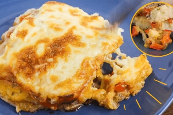 Best Potato Casserole, homemade and freshly served