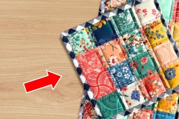 Finished Potholder and Hot Pad Set, a completed DIY project