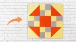 Finished Prairie Queen Quilt Block, a completed DIY project
