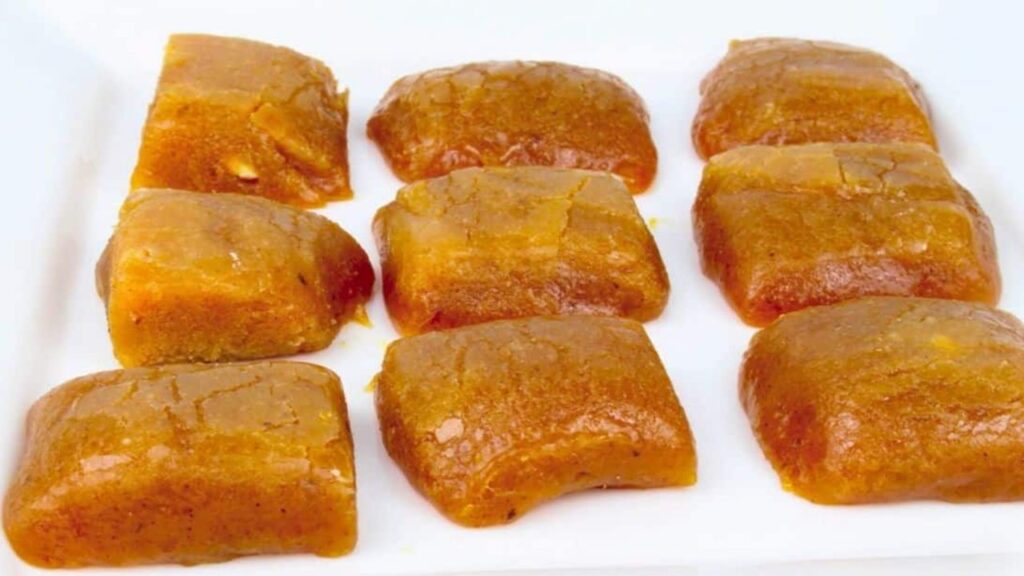 Pumpkin Fudge, homemade and freshly served