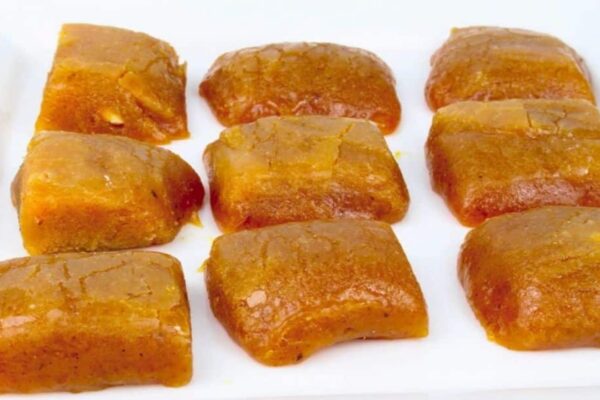 Pumpkin Fudge, homemade and freshly served