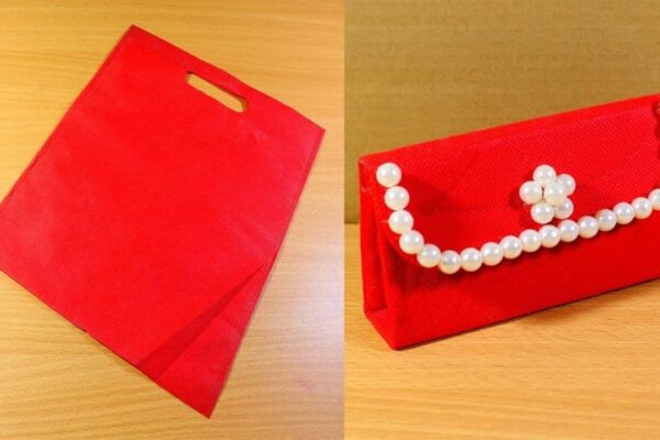 Finished a Purse from a Cloth Bag, a completed DIY project