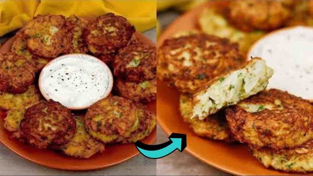 Quick and Easy Cabbage Patties, homemade and freshly served