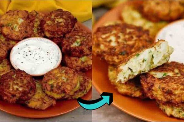 Quick and Easy Cabbage Patties, homemade and freshly served
