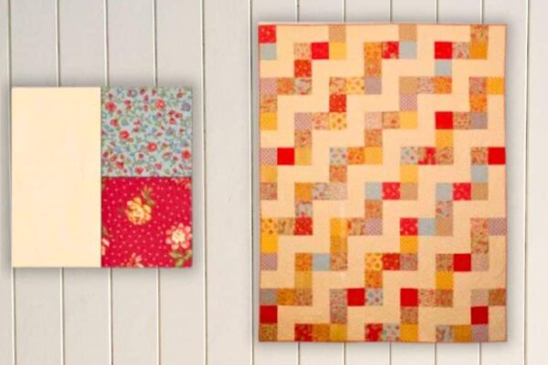 Quick and Easy Layer Cake Jolly Bar Quilt, homemade and freshly served