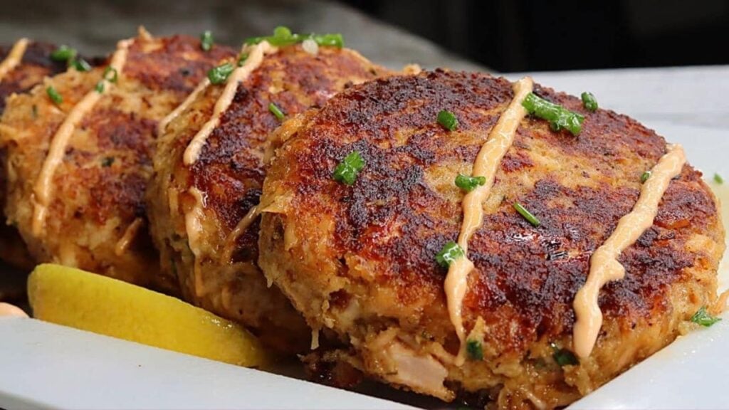 Quick and Easy Salmon Patties, homemade and freshly served