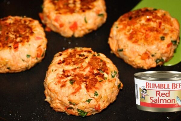 Quick and Easy Salmon Patties Ready in Just 15 Minutes, homemade and freshly served