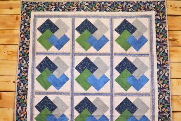 Finished Quick Card Trick Quilt, a completed DIY project