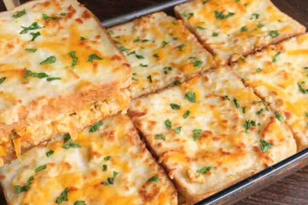 Quick Chicken and Bread Bake, homemade and freshly served