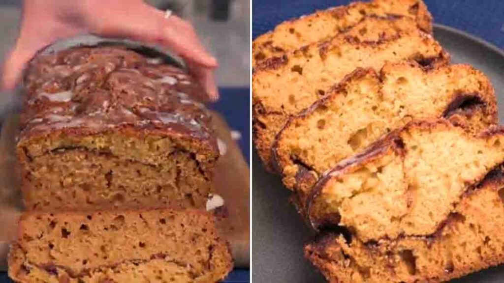 Quick Cinnamon Swirl Bread, homemade and freshly served