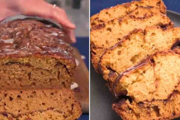 Quick Cinnamon Swirl Bread, homemade and freshly served