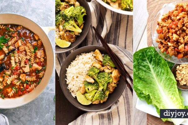 50 Quick and Healthy Dinner Recipes (Easy!), homemade and freshly served