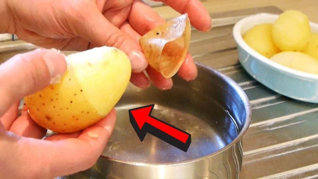 Super Quick Potato Peeling Hack, homemade and freshly served