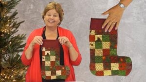 Finished Quilted Christmas Stocking With Jenny Doan, a completed DIY project