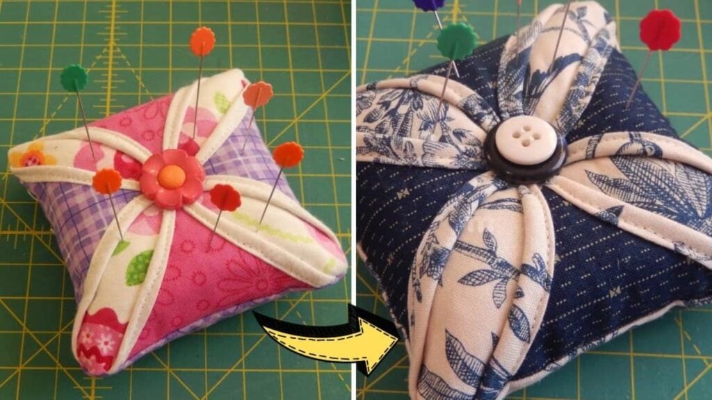 Finished Quilted Tiny Pincushion Sewing, a completed DIY project