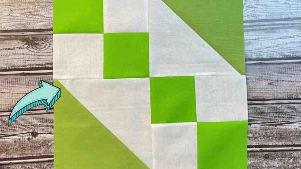 Finished Railroad Crossing Quilt Block, a completed DIY project