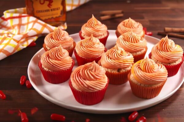 Fireball Whisky Cupcakes, homemade and freshly served