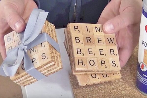 Repurpose An Old Game Of Scrabble Into These Adorable Coasters