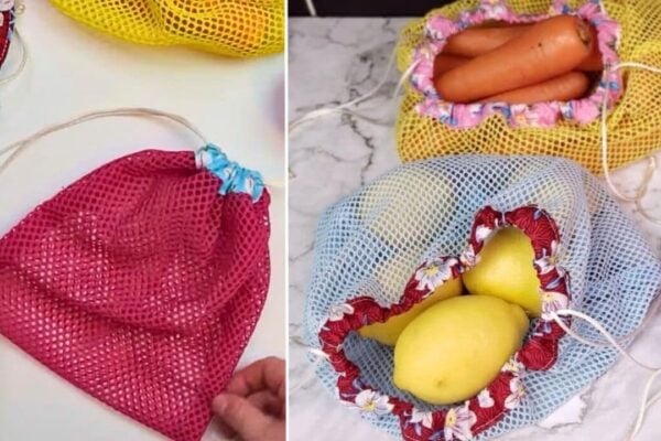 Finished Reusable Produce Bags Sewing, a completed DIY project