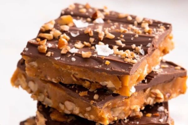 Rich and Buttery Toffee, homemade and freshly served