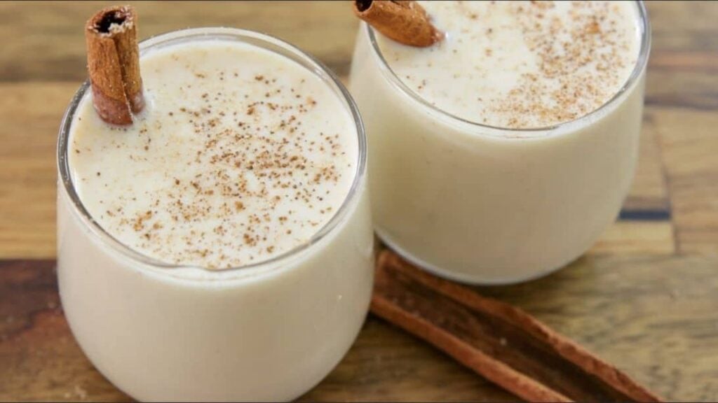 Rich and Creamy Eggnog, homemade and freshly served