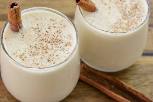 Rich and Creamy Eggnog, homemade and freshly served
