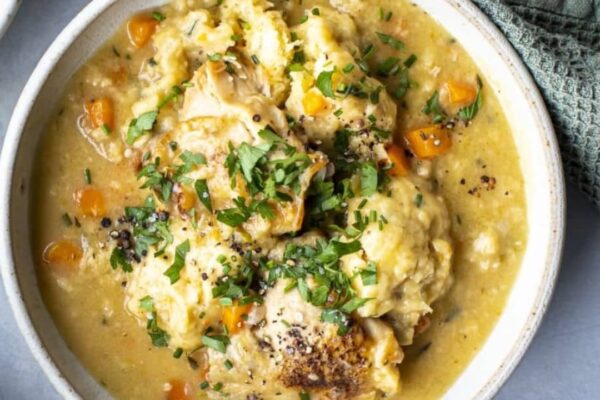 Rich Chicken Stew for the Soul, homemade and freshly served