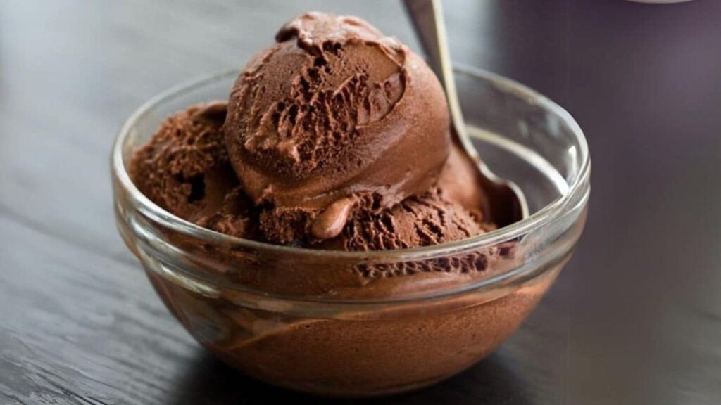 Rich Chocolate Sorbet, homemade and freshly served