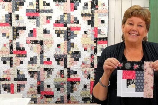 Finished River Log Cabin Quilt With Jenny Doan, a completed DIY project