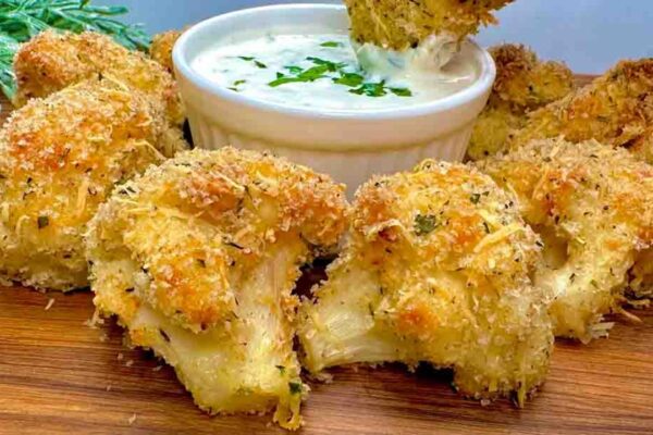 Crispy Roasted Cauliflower, homemade and freshly served