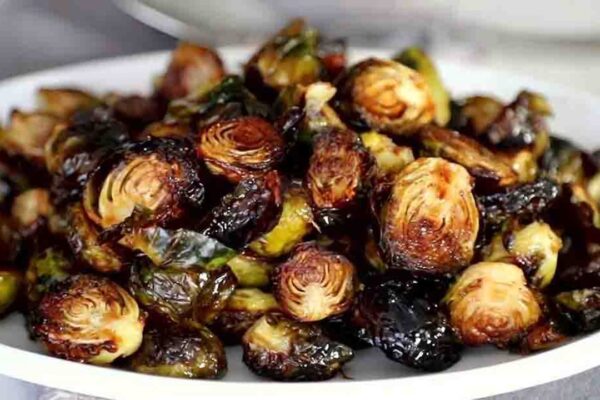 Roasted Honey Balsamic Brussels Sprouts