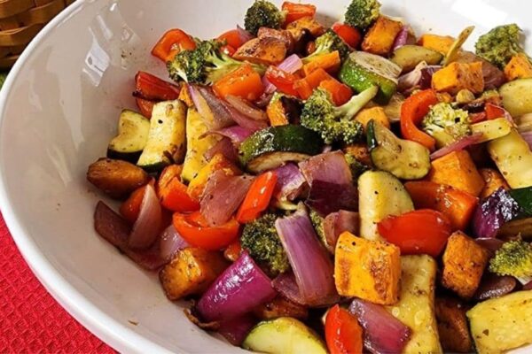 Finished Roasted Vegetables With Balsamic Vinaigrette, a completed DIY project
