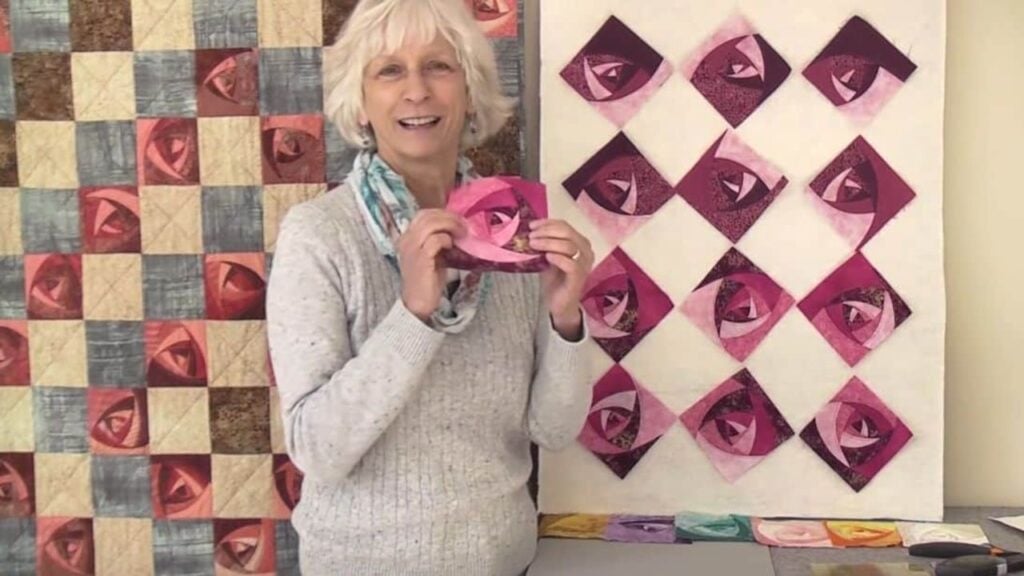 Finished Rose Twirl Quilt, a completed DIY project
