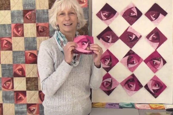Finished Rose Twirl Quilt, a completed DIY project