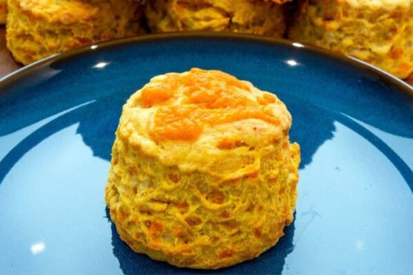 Quick and Delicious Savory Cheese Scones, homemade and freshly served