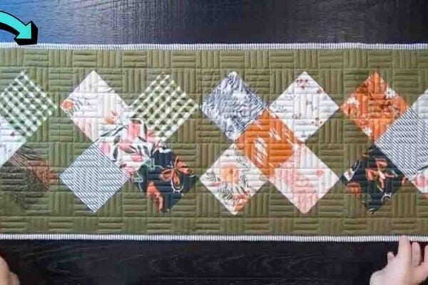 Finished Scrap Buster Creek Crossing Quilt, a completed DIY project