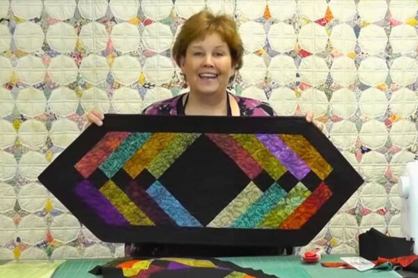 Finished Scrap Buster Table Runner With Jenny Doan, a completed DIY project