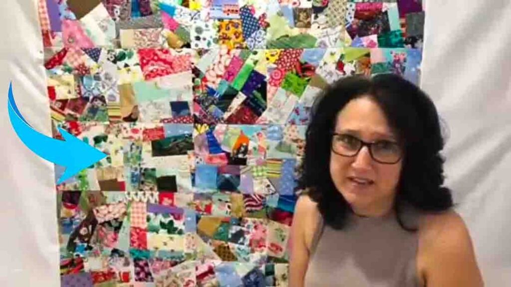 Finished Scrappy Crumb Quilt, a completed DIY project