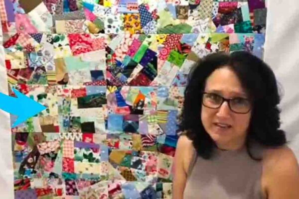 Finished Scrappy Crumb Quilt, a completed DIY project